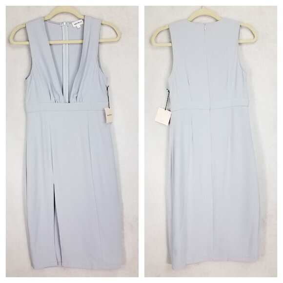 NEW Superdown Size S Rayhana High Slit V-neck Dress in lavender Blue NWT - Picture 1 of 12